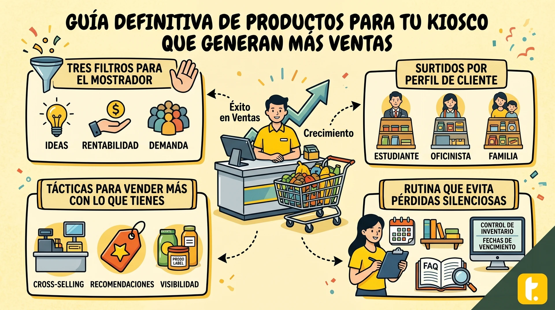 Usuario de Treinta llevando su inventario con un sistema